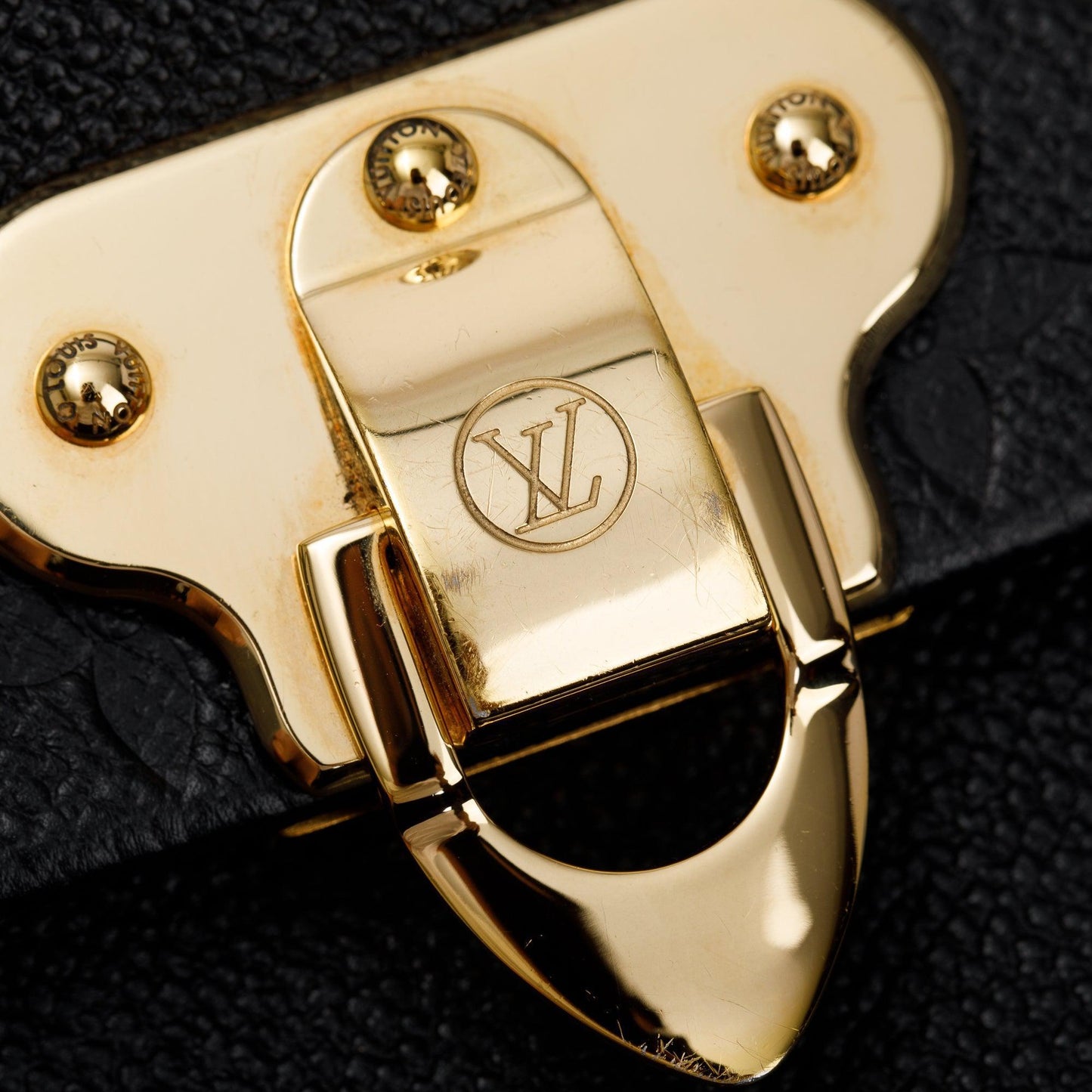 Louis Vuitton Black Monogram Empreinte Leather Vavin MM
