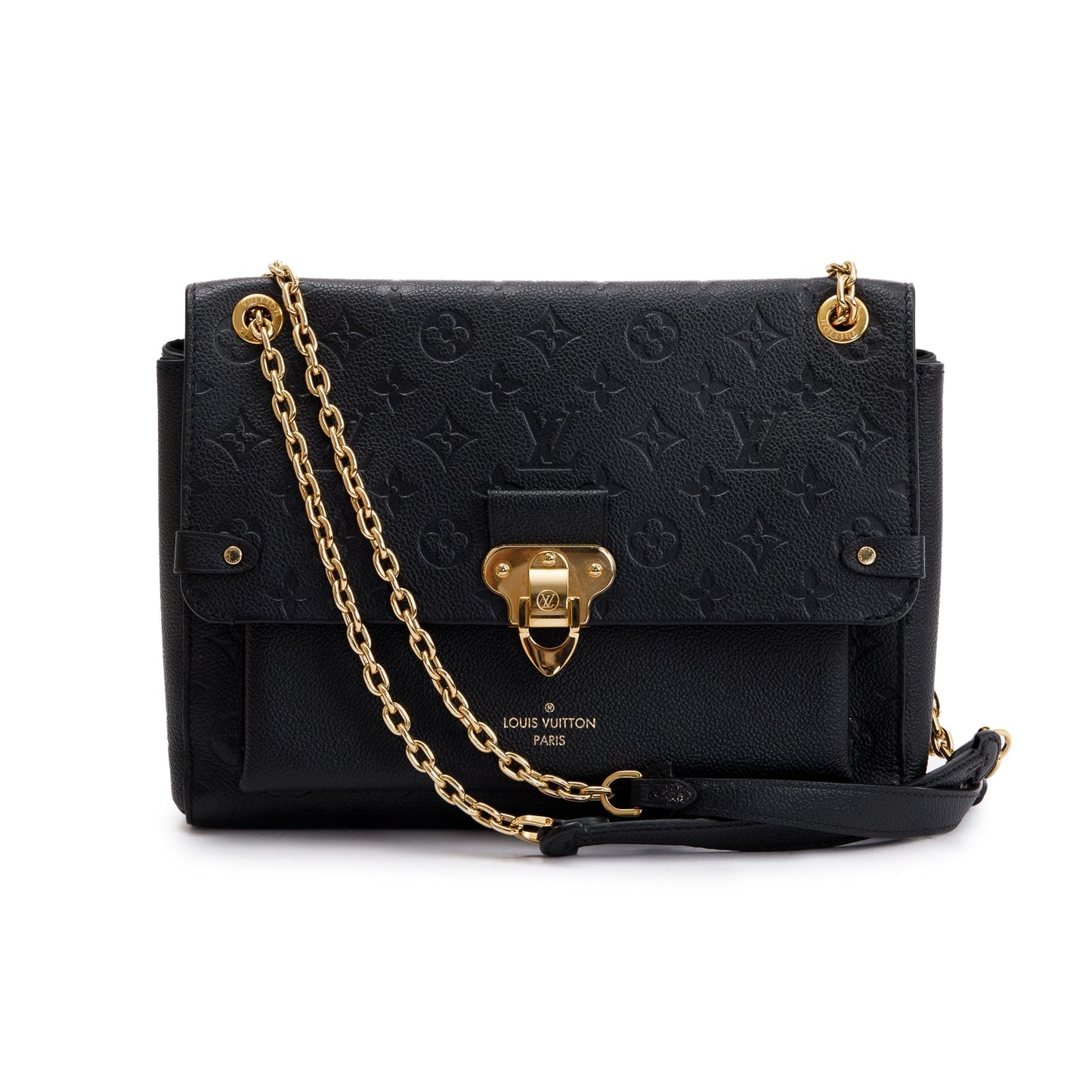 Louis Vuitton Black Monogram Empreinte Leather Vavin MM