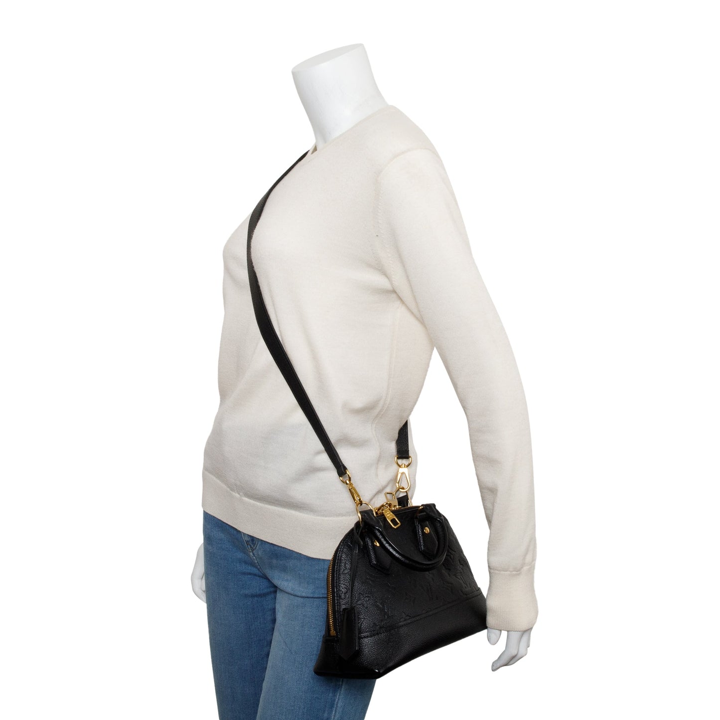 Louis Vuitton Black Monogram Empreinte Neo Alma BB