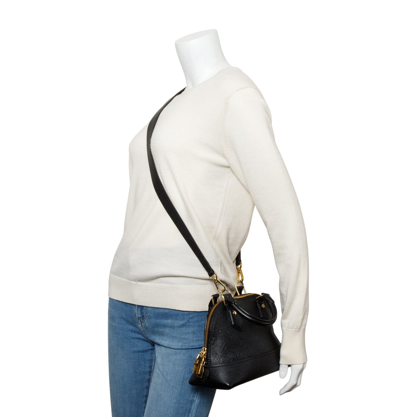 Louis Vuitton Black Monogram Empreinte Neo Alma BB