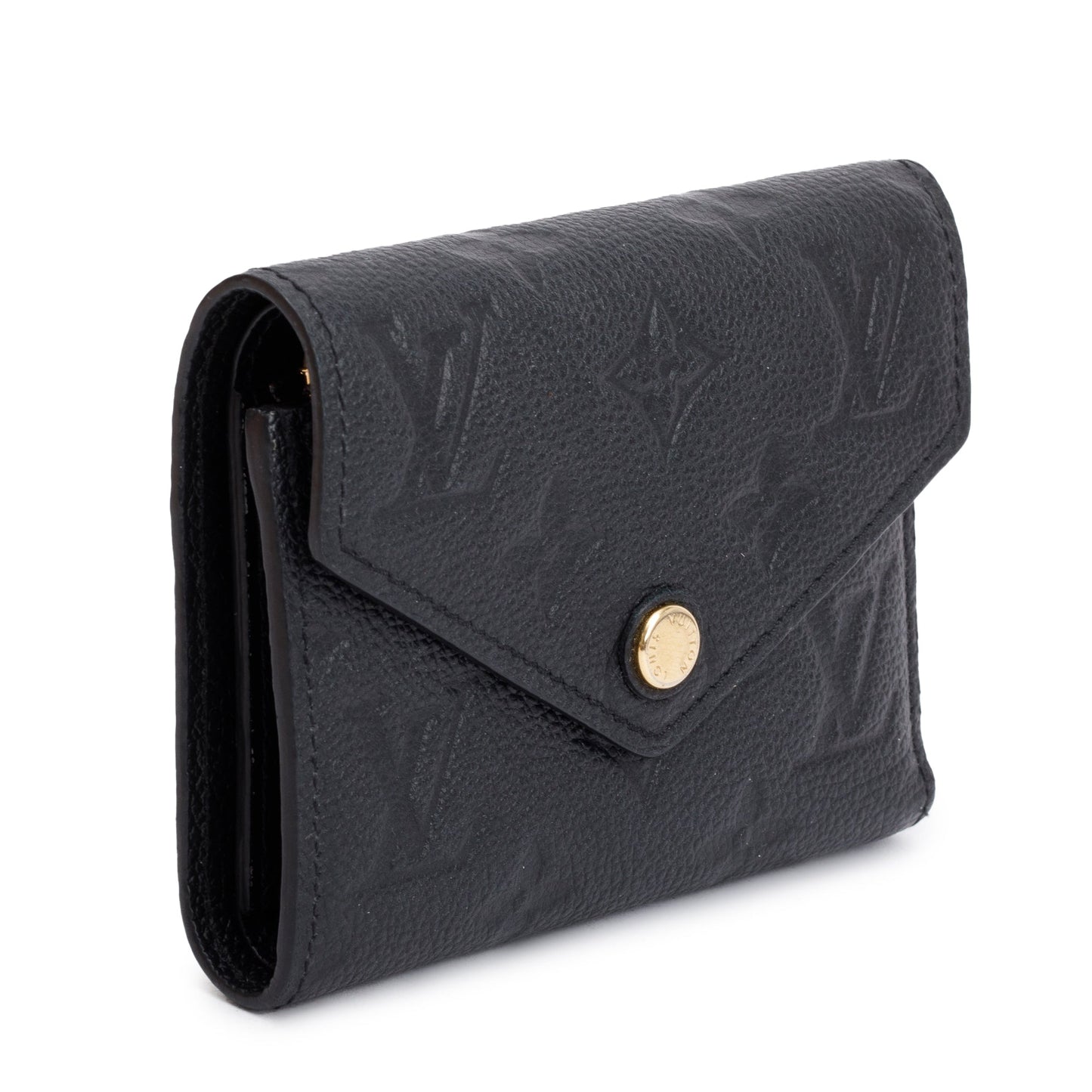 Louis Vuitton Black Monogram Empreinte Victorine Wallet