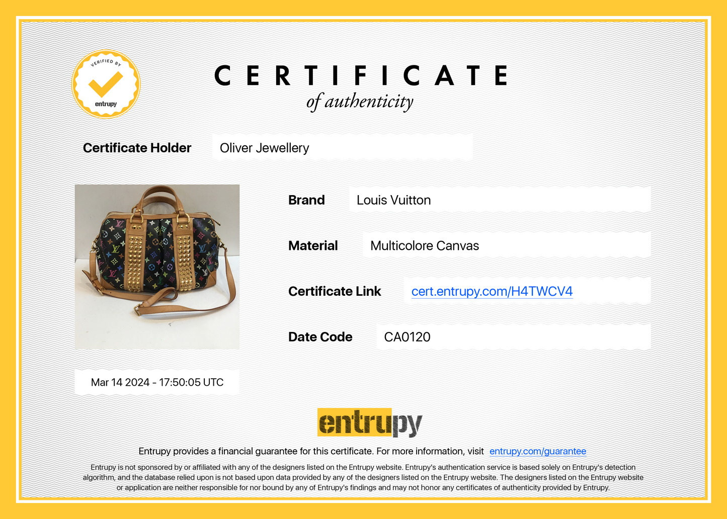 Louis Vuitton Black Monogram Multicolor Courtney GM