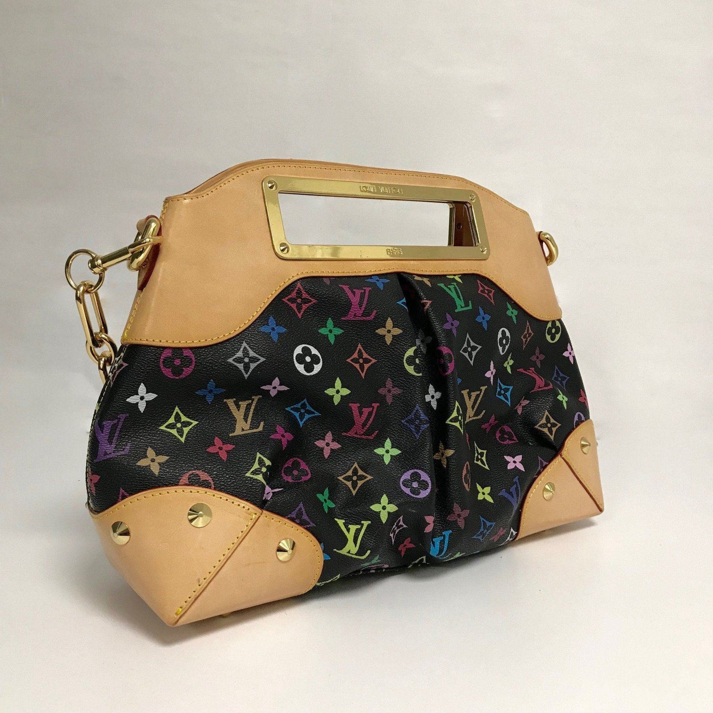 Louis Vuitton Black Monogram Multicolour Judy GM Bag