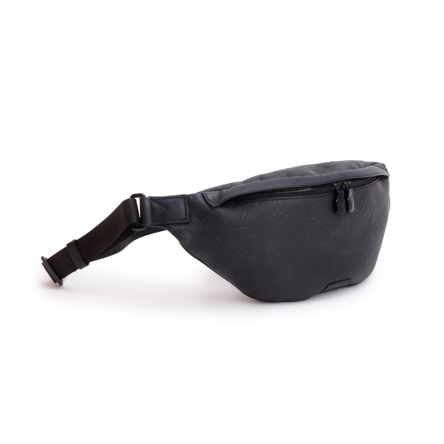 Louis Vuitton Black Monogram Shadow Calfskin Leather Discovery Bumbag