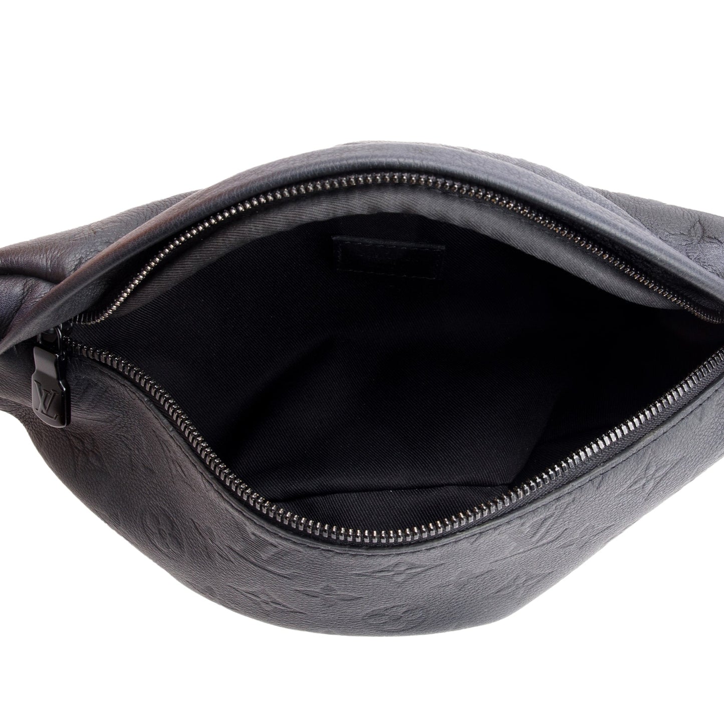 Louis Vuitton Black Monogram Shadow Calfskin Leather Discovery Bumbag