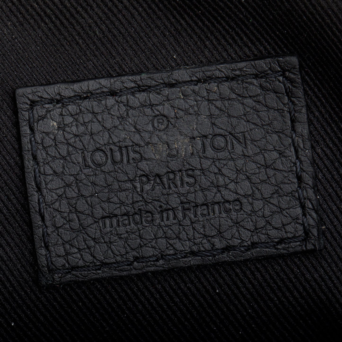 Louis Vuitton Black Monogram Shadow Embossed Calfskin Leather Messenger Bag
