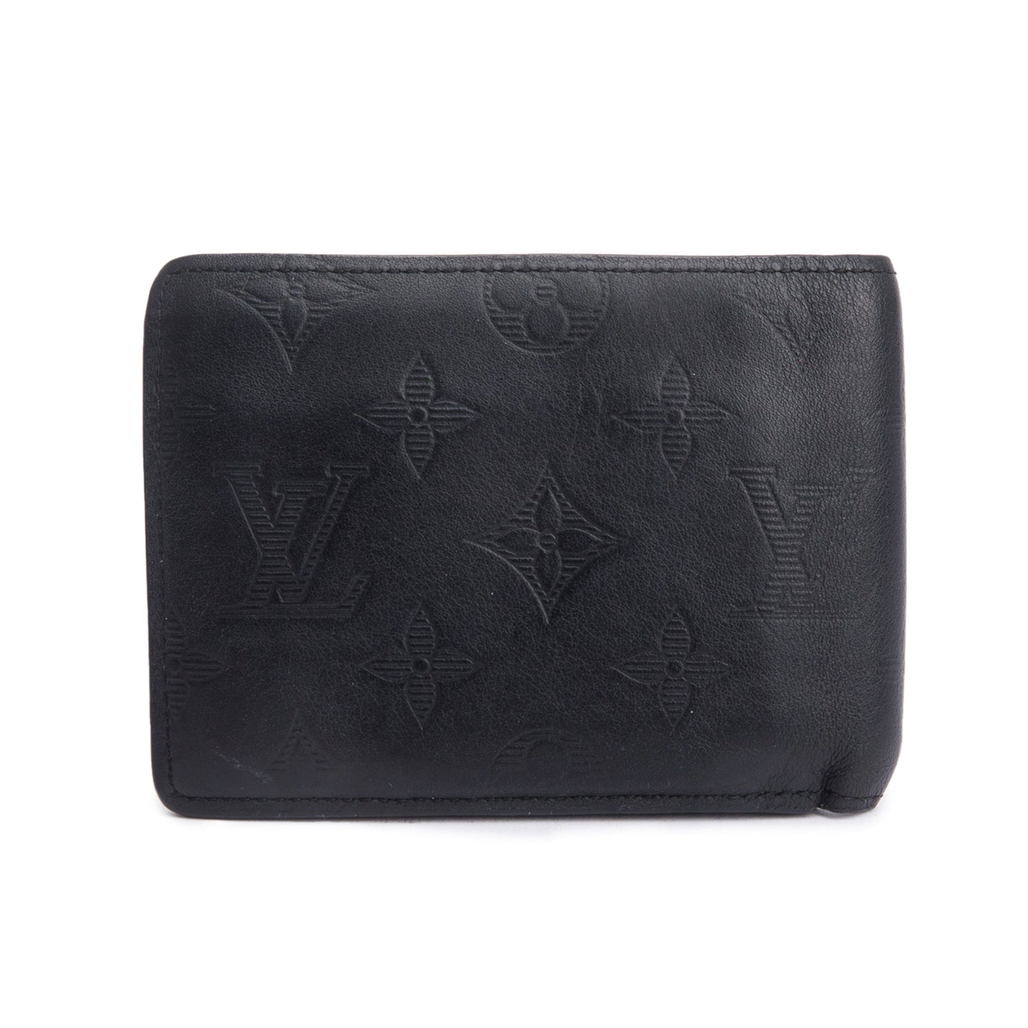 Louis Vuitton Black Monogram Shadow Multiple Wallet