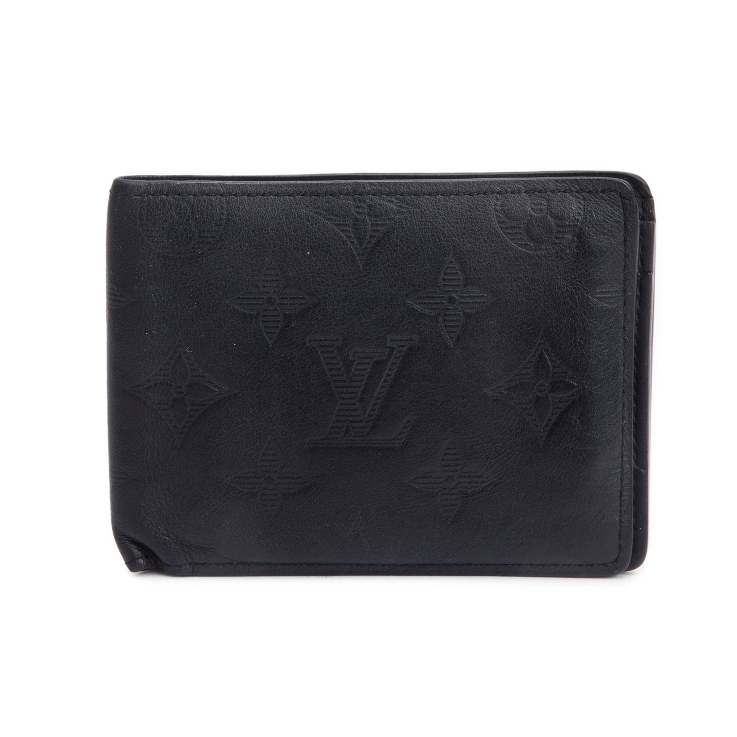 Louis Vuitton Black Monogram Shadow Multiple Wallet