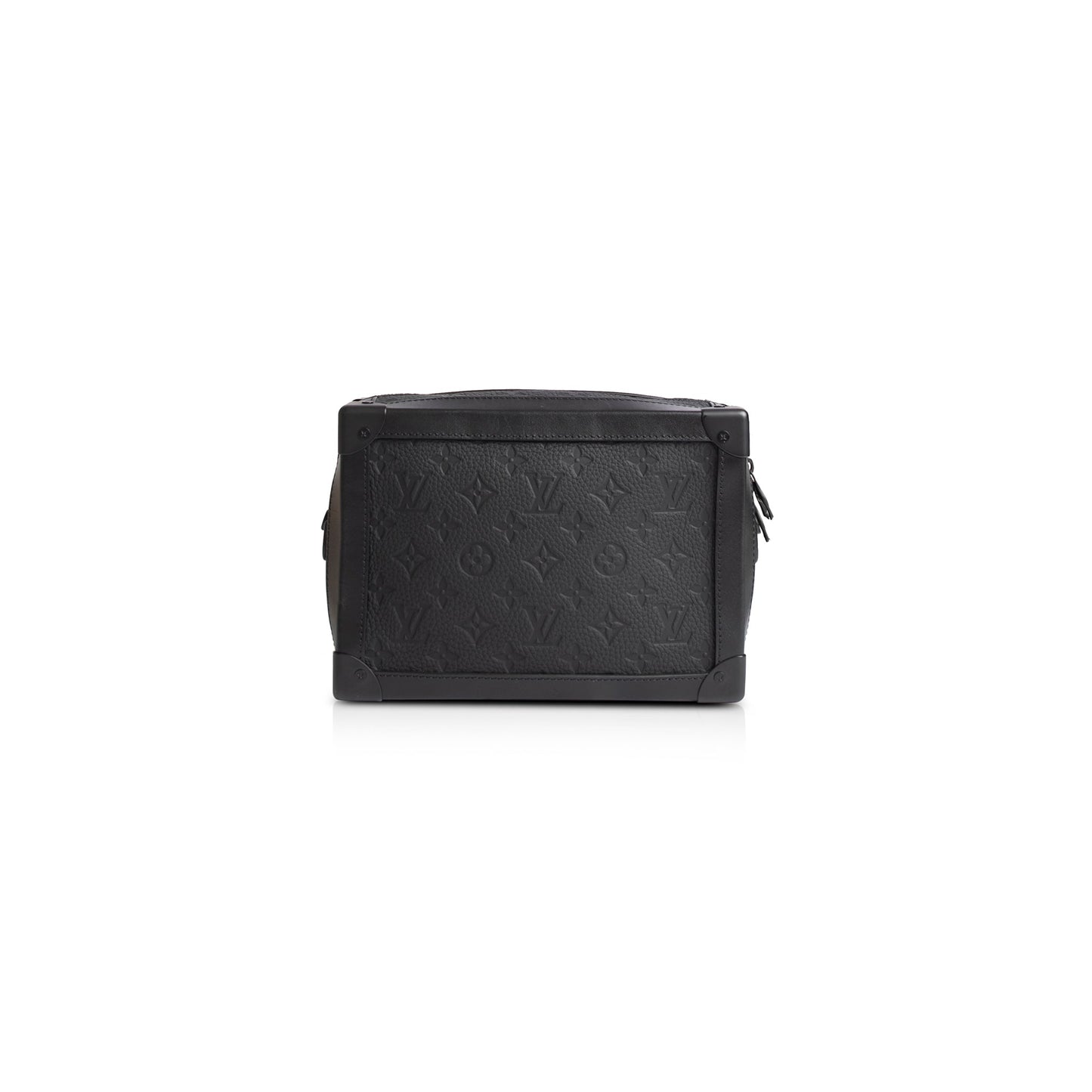 Louis Vuitton Black Monogram Taurillon Soft Trunk Bag