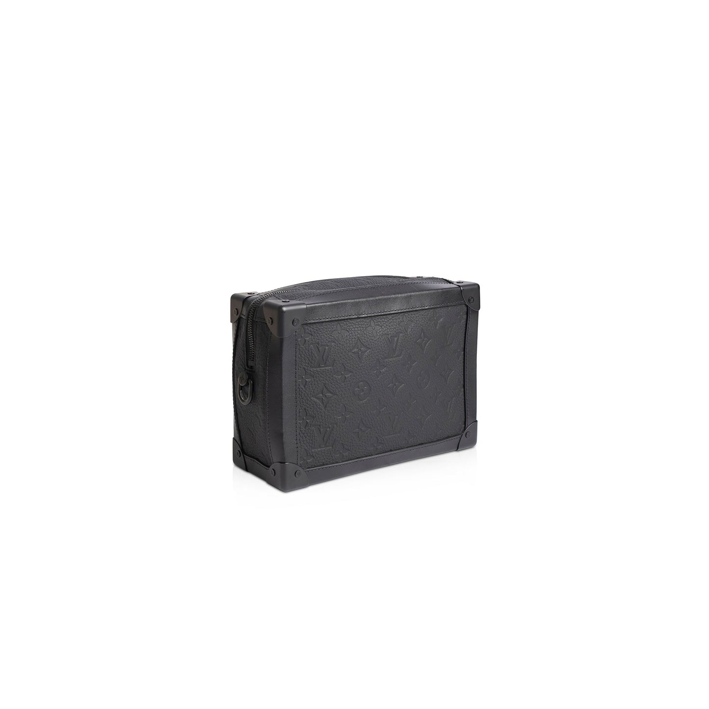 Louis Vuitton Black Monogram Taurillon Soft Trunk Bag