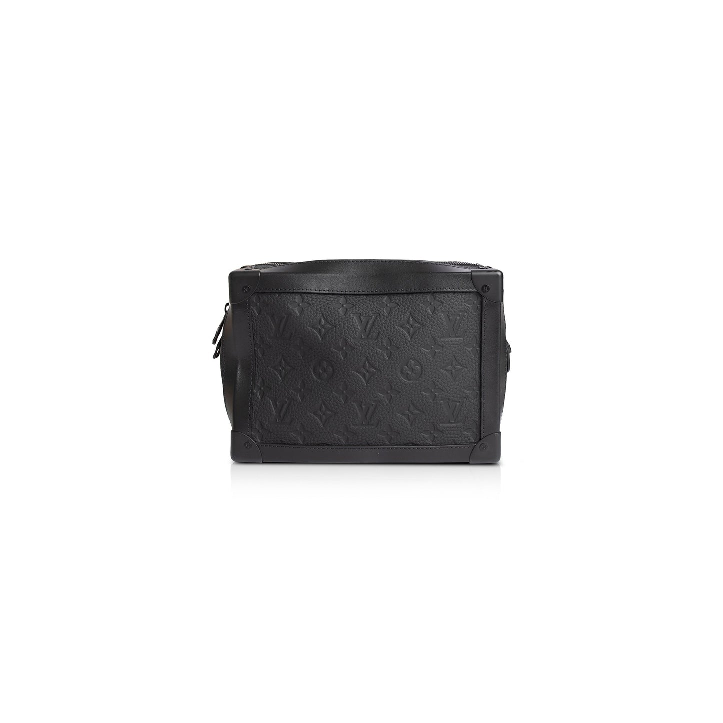 Louis Vuitton Black Monogram Taurillon Soft Trunk Bag