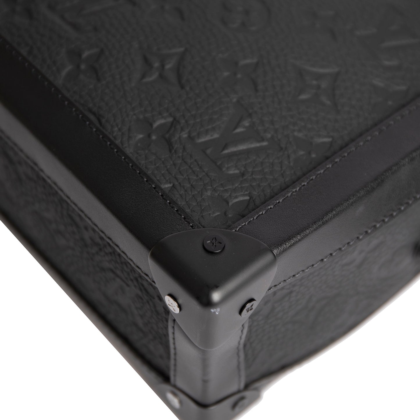 Louis Vuitton Black Monogram Taurillon Soft Trunk Bag