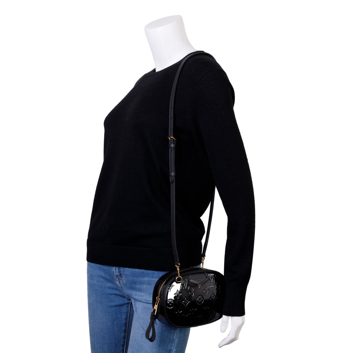 Louis Vuitton Black Monogram Vernis Leather Belt Bag