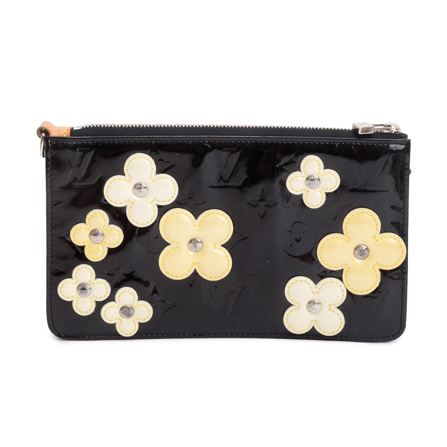 Louis Vuitton Black Monogram Vernis Leather Lexington Fleur Pochette