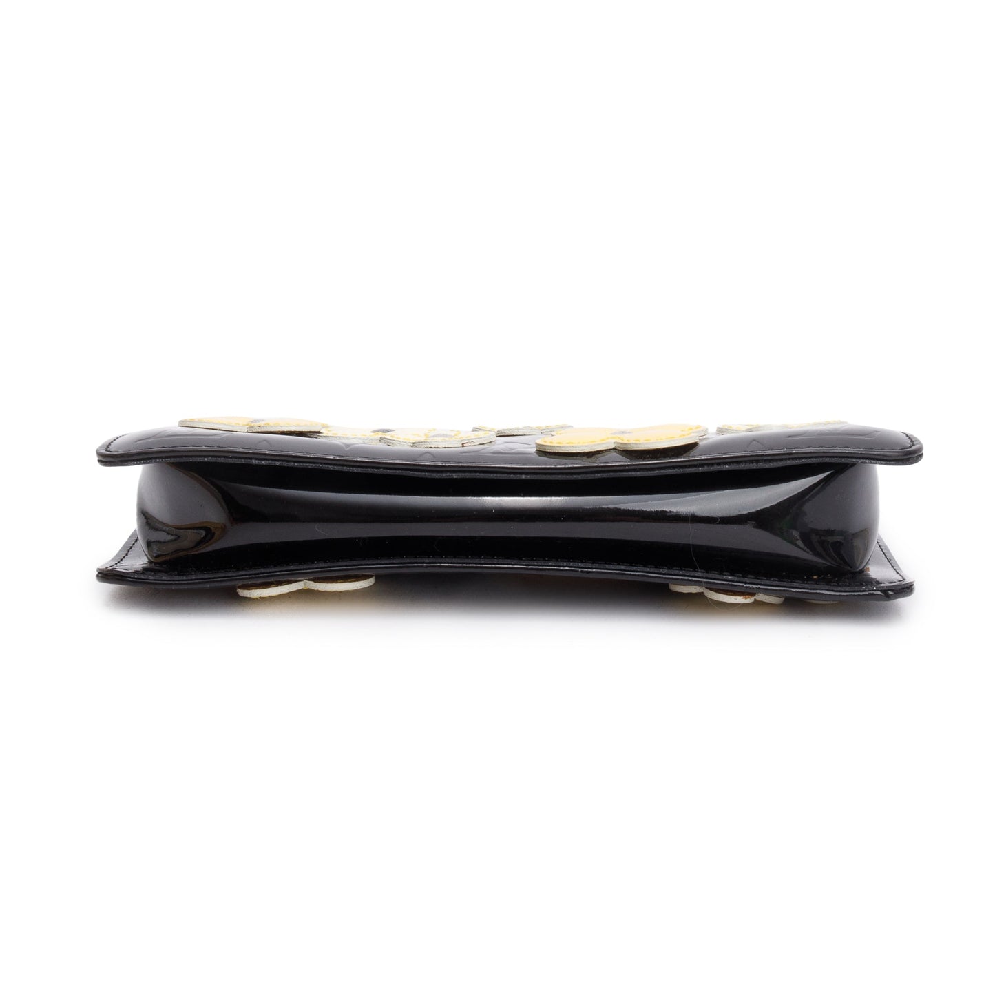 Louis Vuitton Black Monogram Vernis Leather Lexington Fleur Pochette