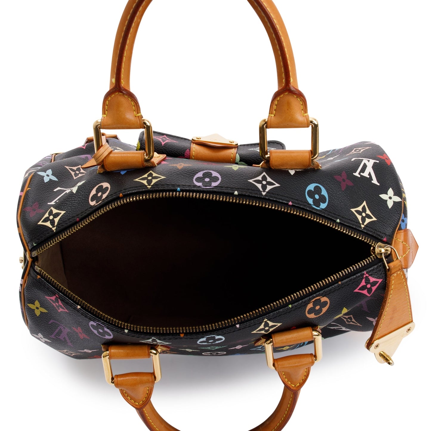 Louis Vuitton Black Multicolore Speedy 30