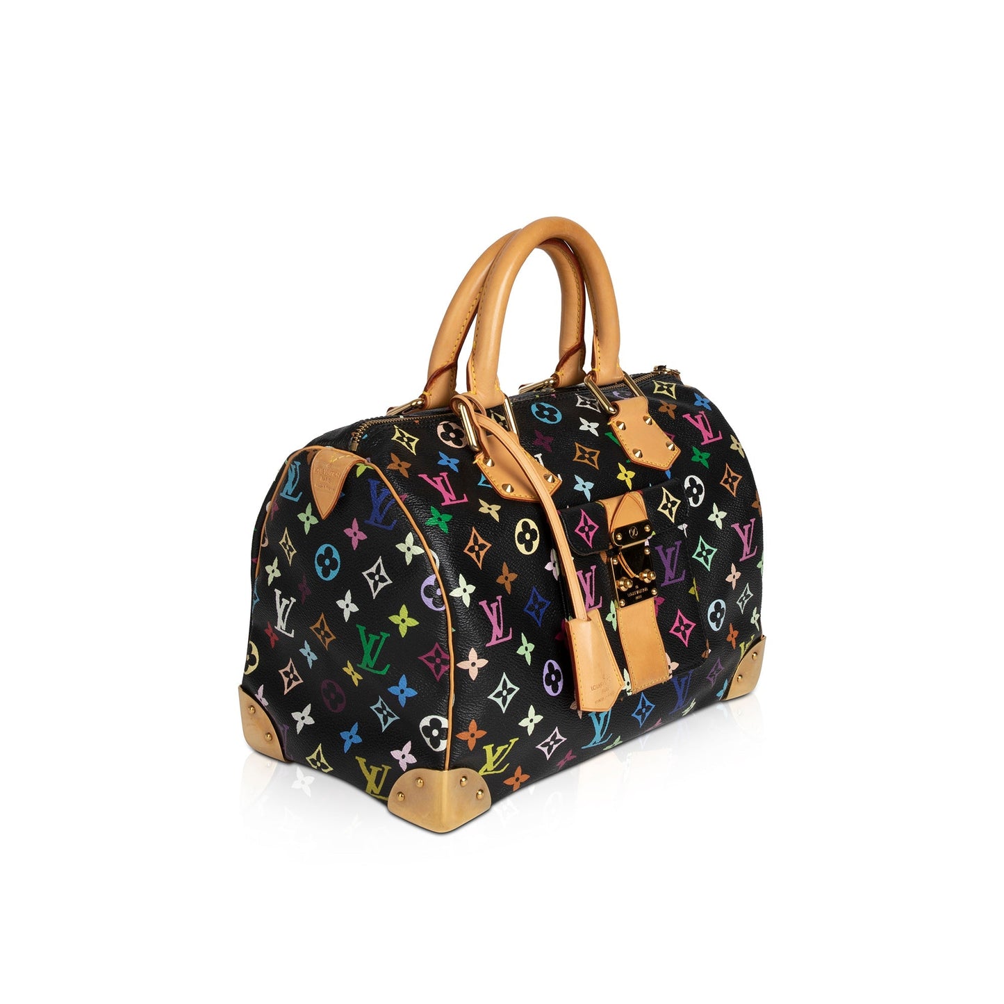 Louis Vuitton Black Multicolore Speedy 30