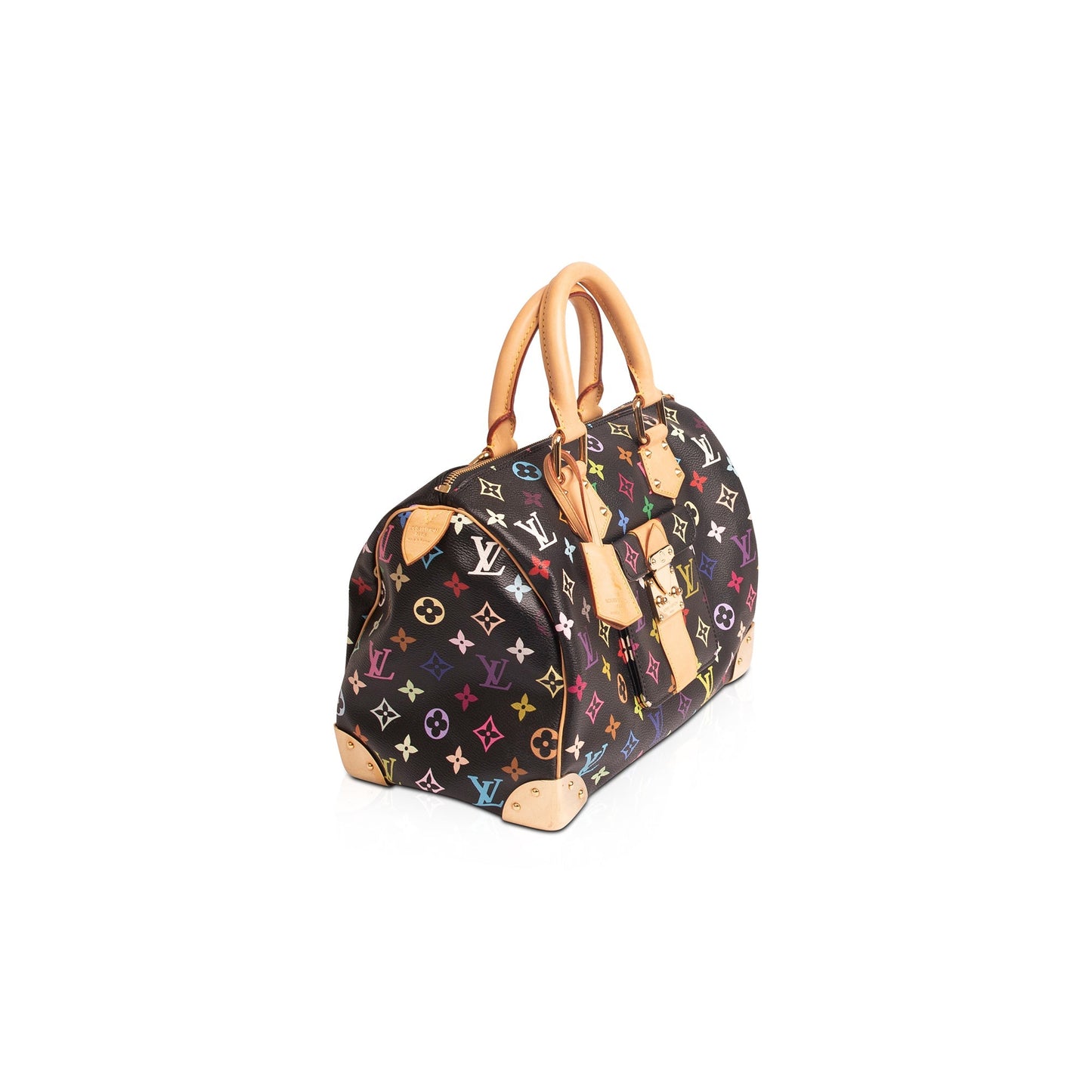 Louis Vuitton Black Multicolore Speedy 30