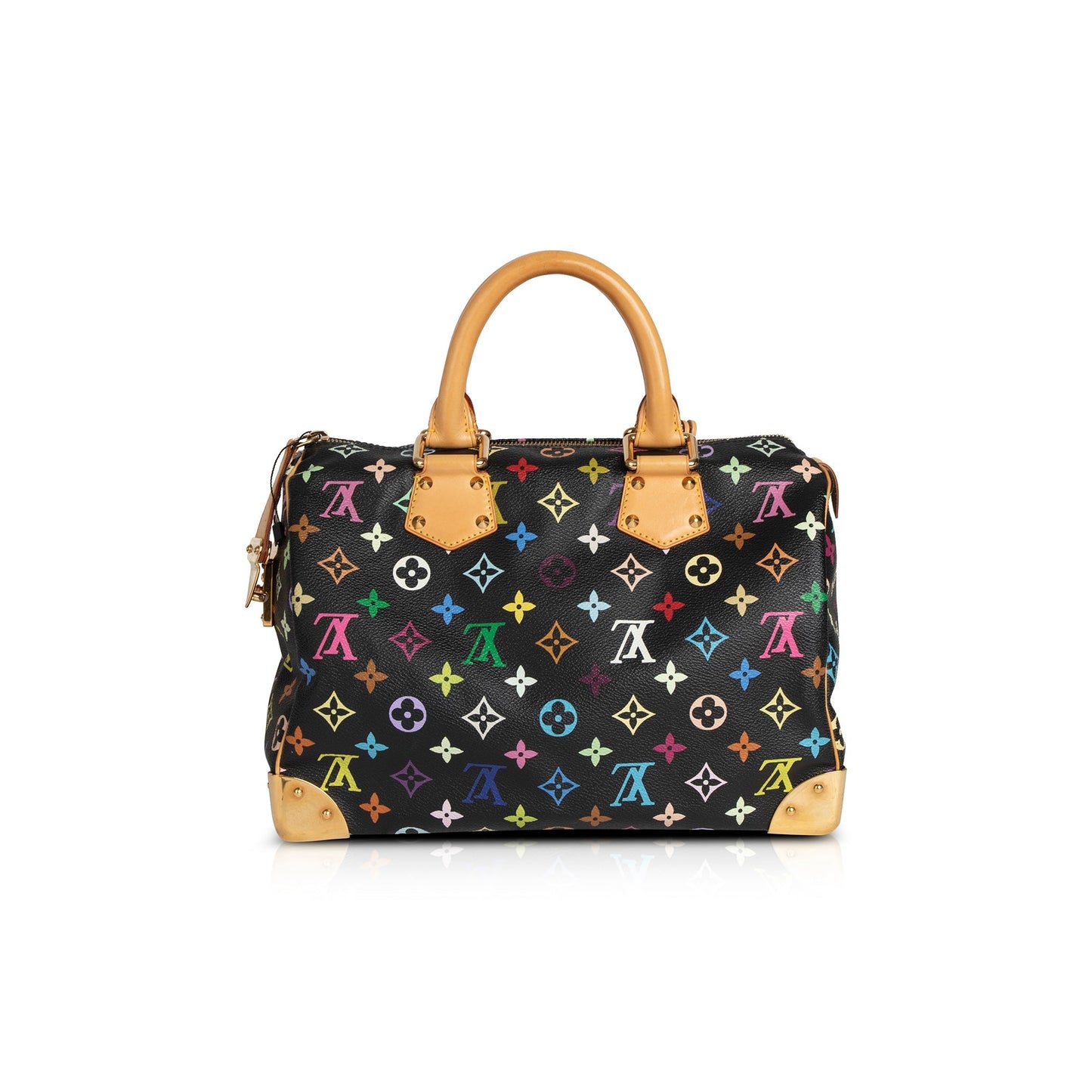 Louis Vuitton Black Multicolore Speedy 30