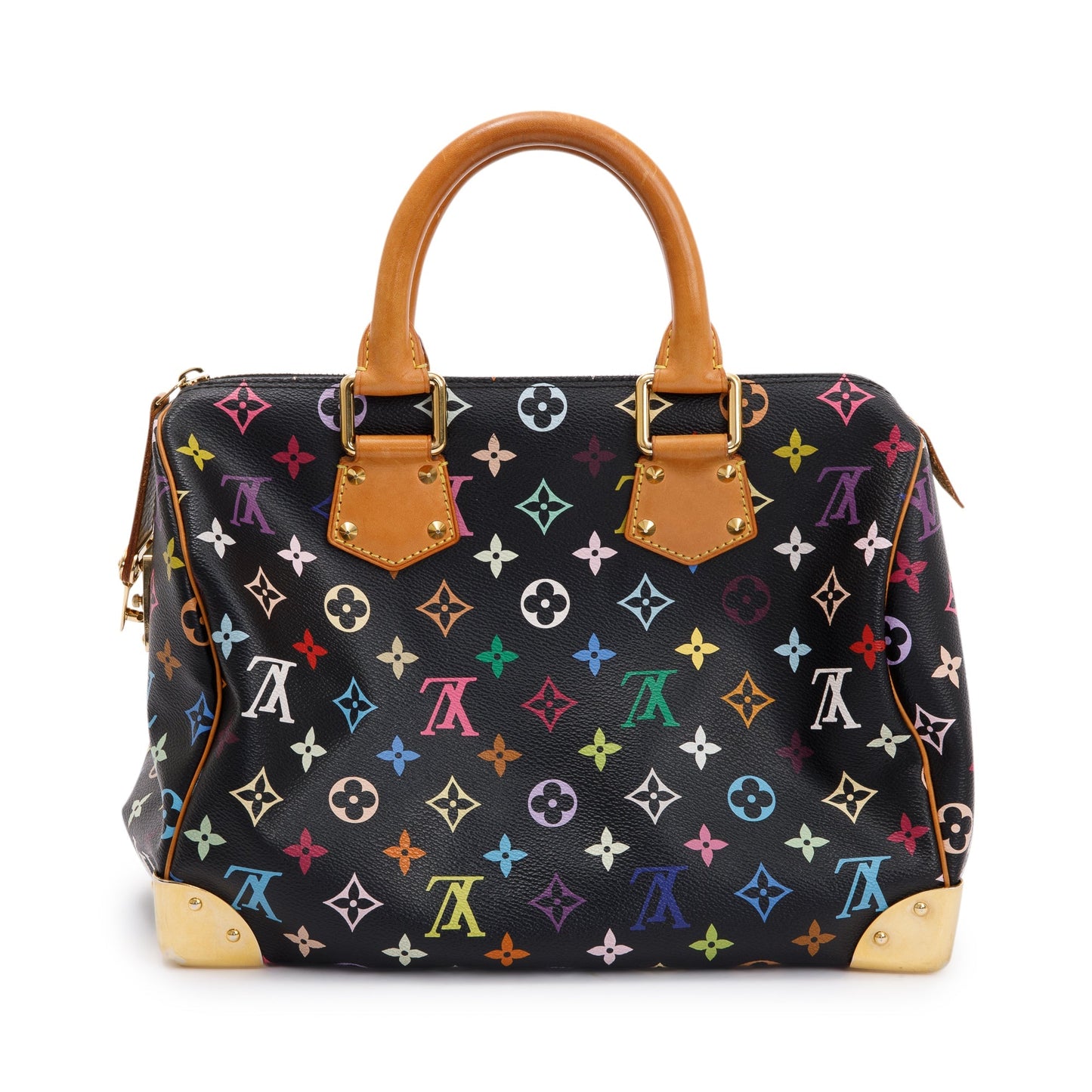 Louis Vuitton Black Multicolore Speedy 30