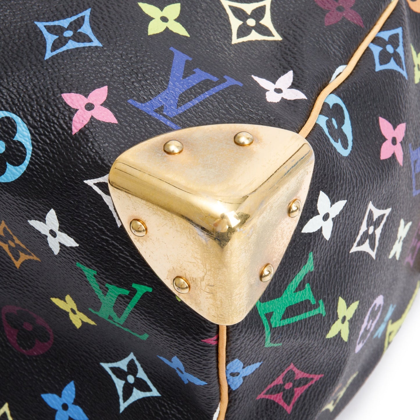 Louis Vuitton Black Multicolore Speedy 30