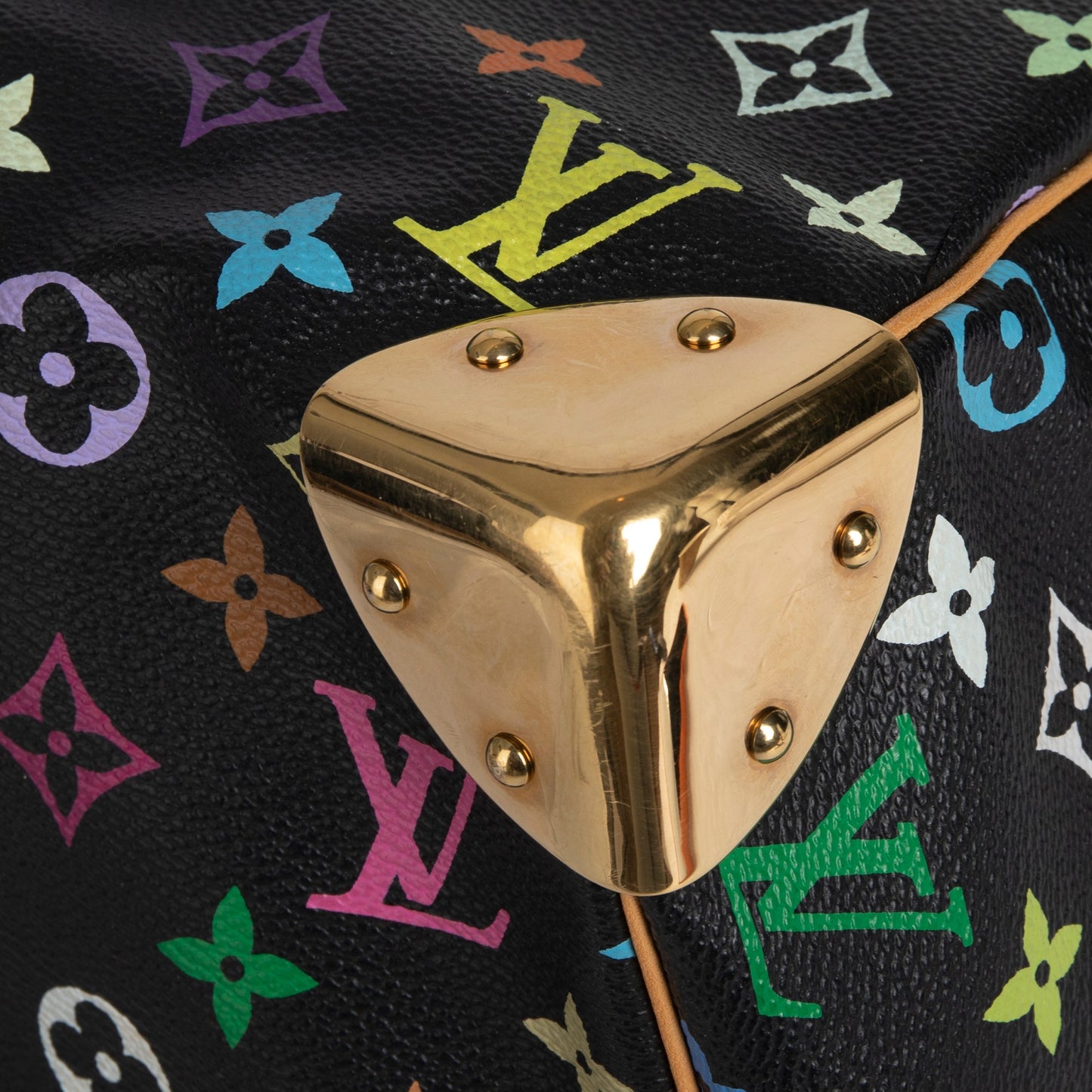 Louis Vuitton Black Multicolore Speedy 30