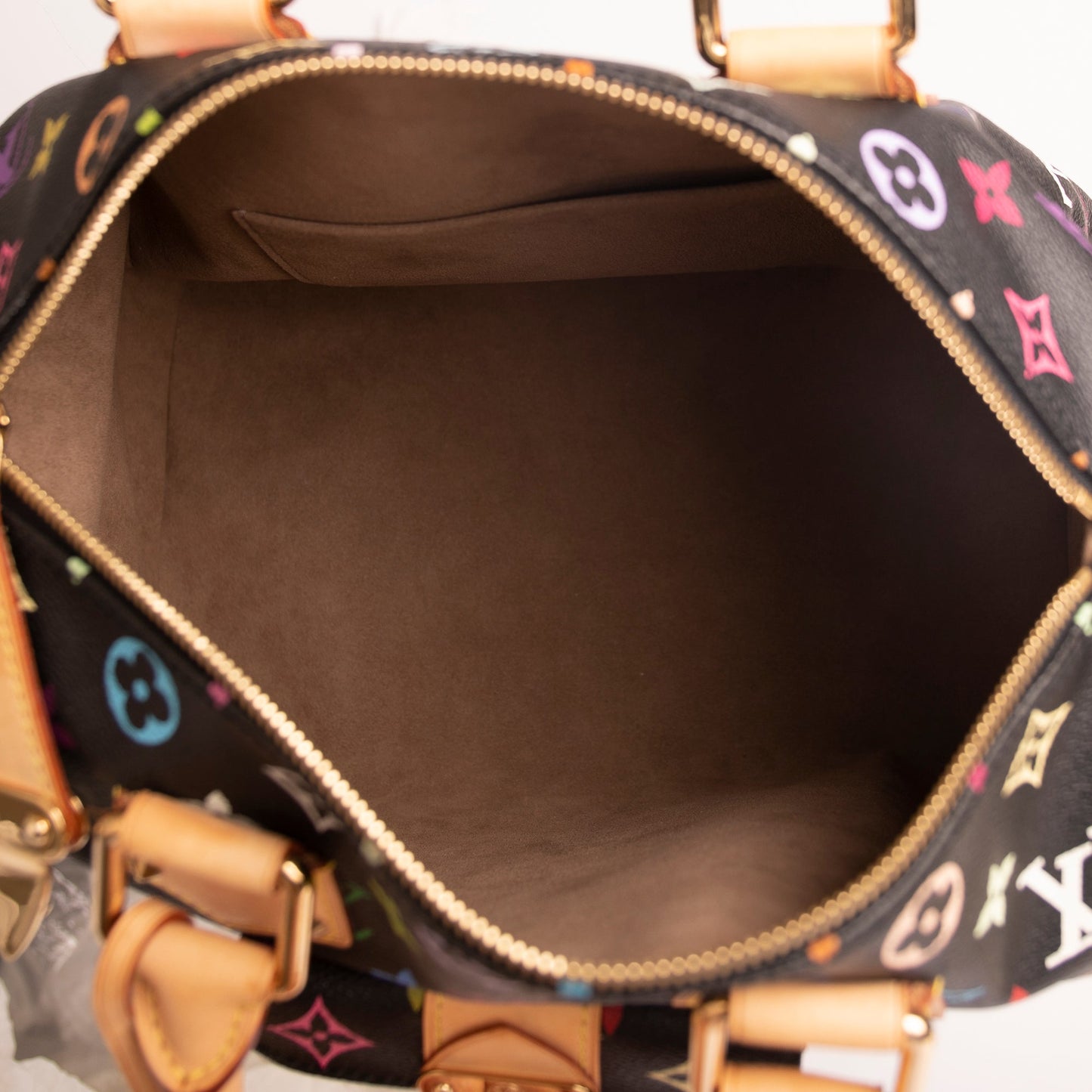 Louis Vuitton Black Multicolore Speedy 30