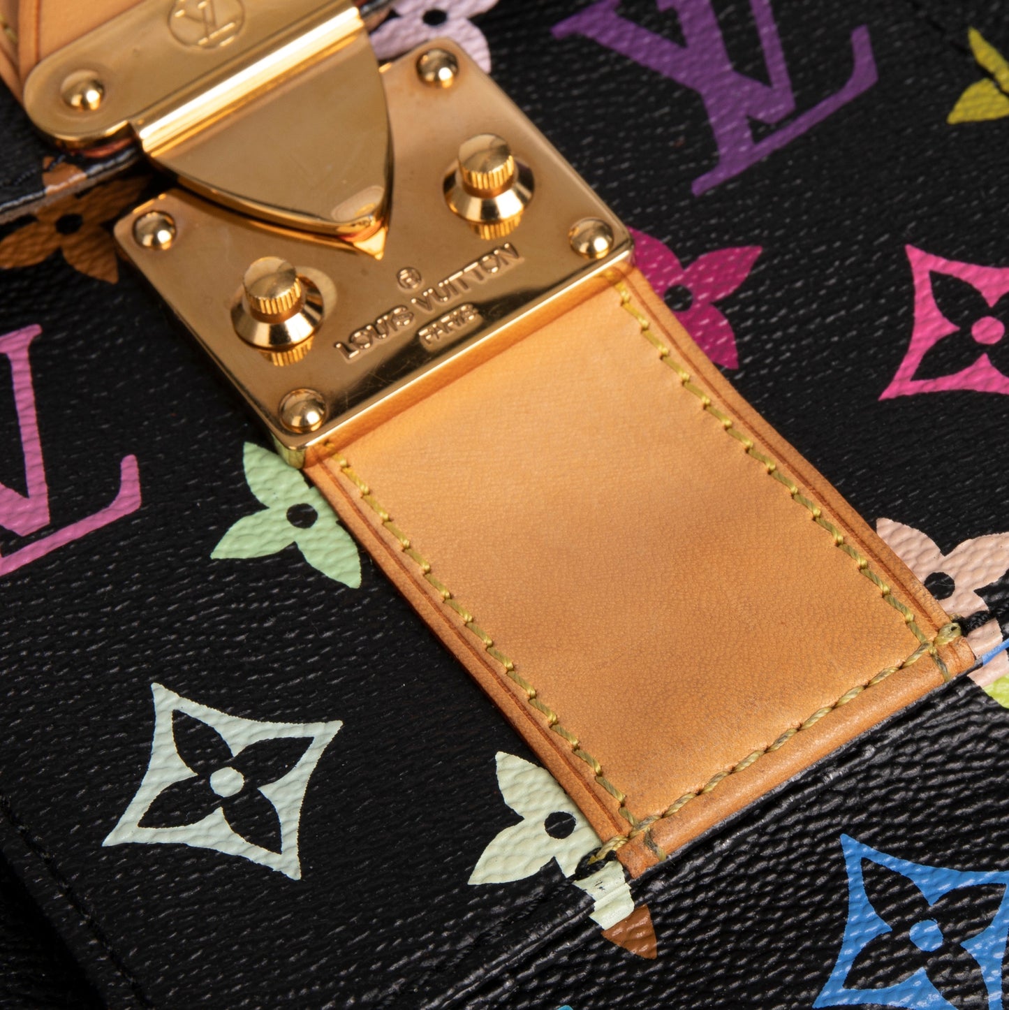 Louis Vuitton Black Multicolore Speedy 30