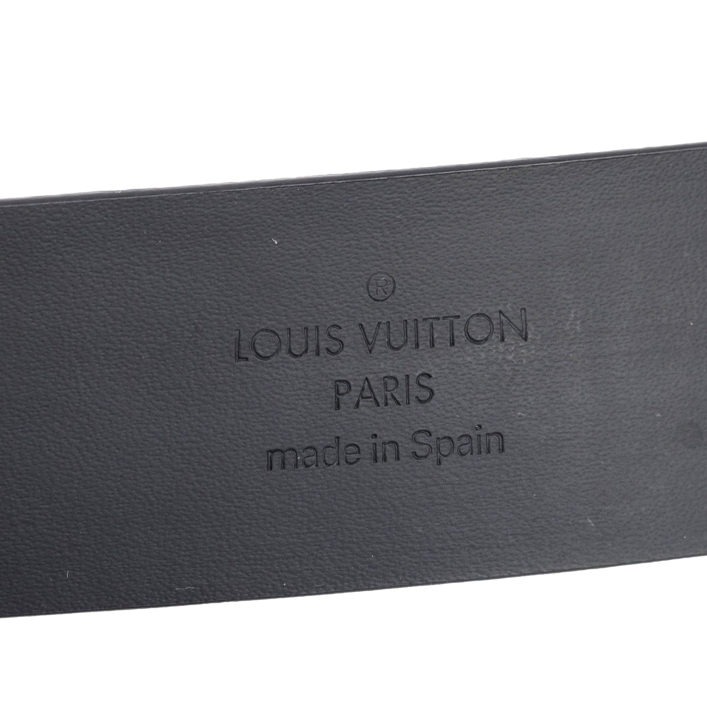 Louis Vuitton Black Smooth Leather Skyline 30 MM Belt 95 38