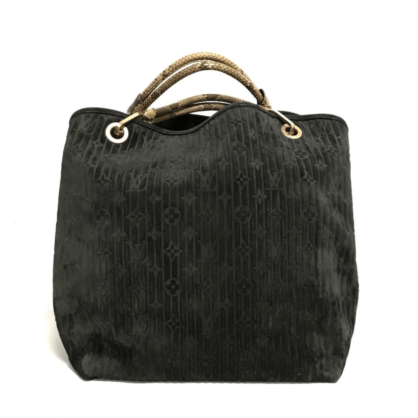 Louis Vuitton Black Suede Whisper GM Khol
