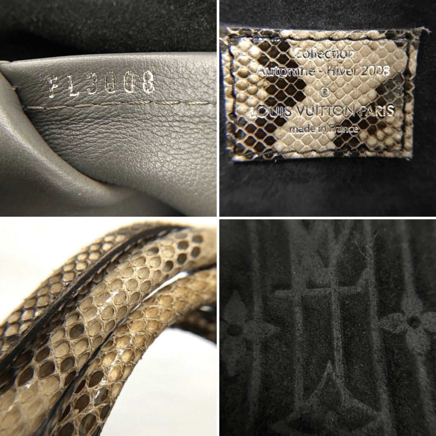 Louis Vuitton Black Suede Whisper GM Khol