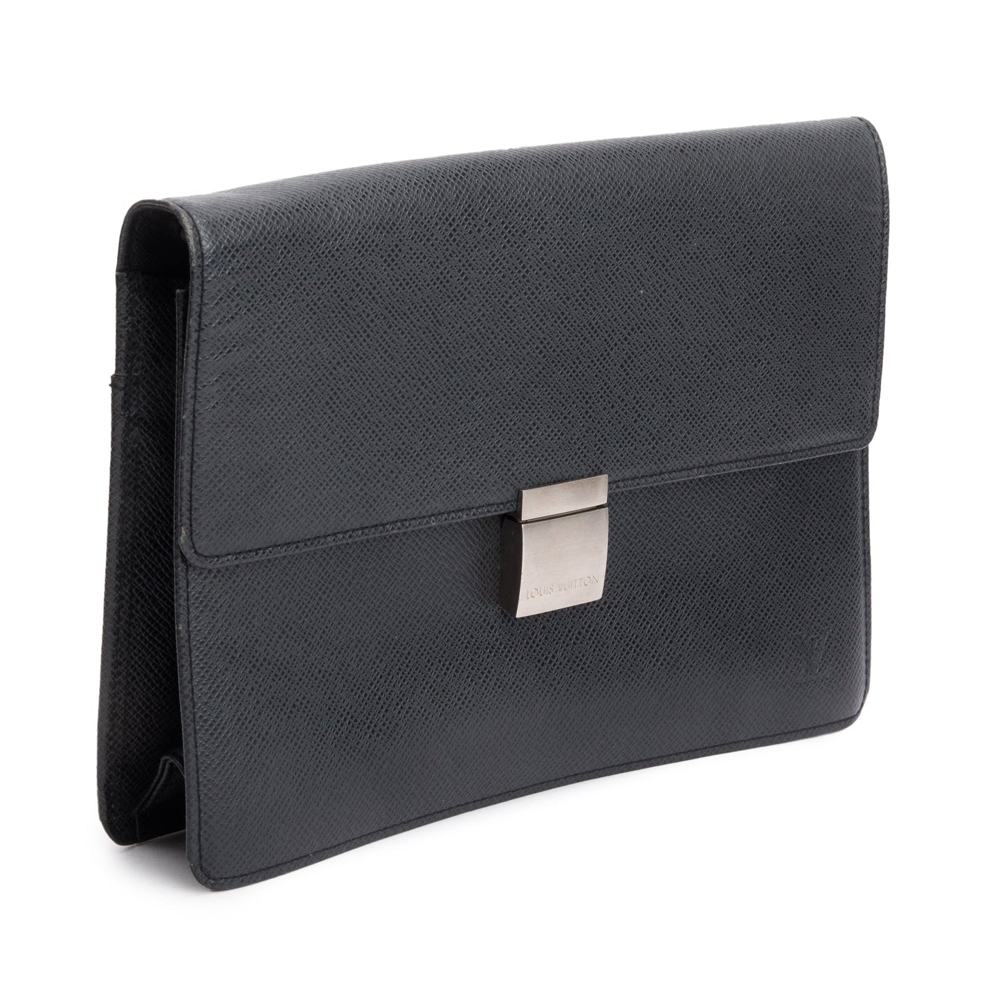Louis Vuitton Black Taiga Leather Selenga Pochette