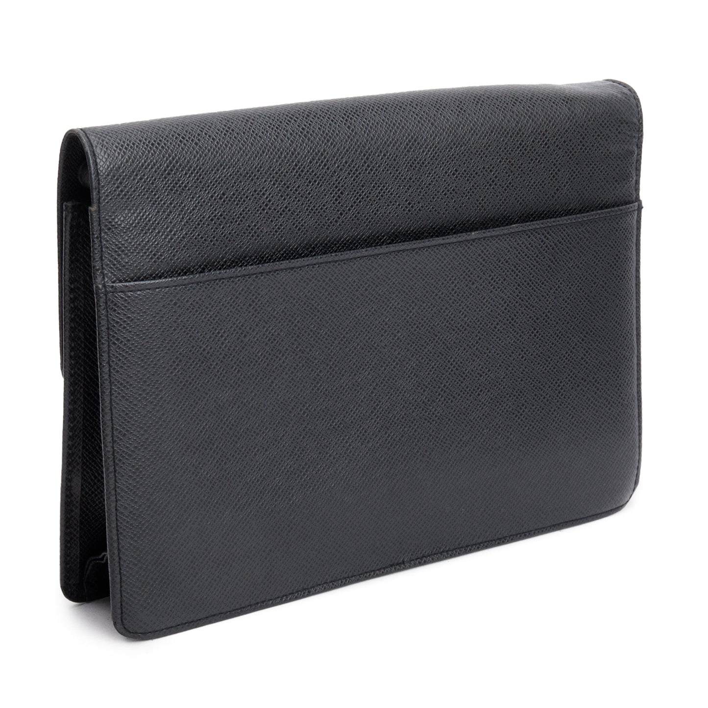 Louis Vuitton Black Taiga Leather Selenga Pochette