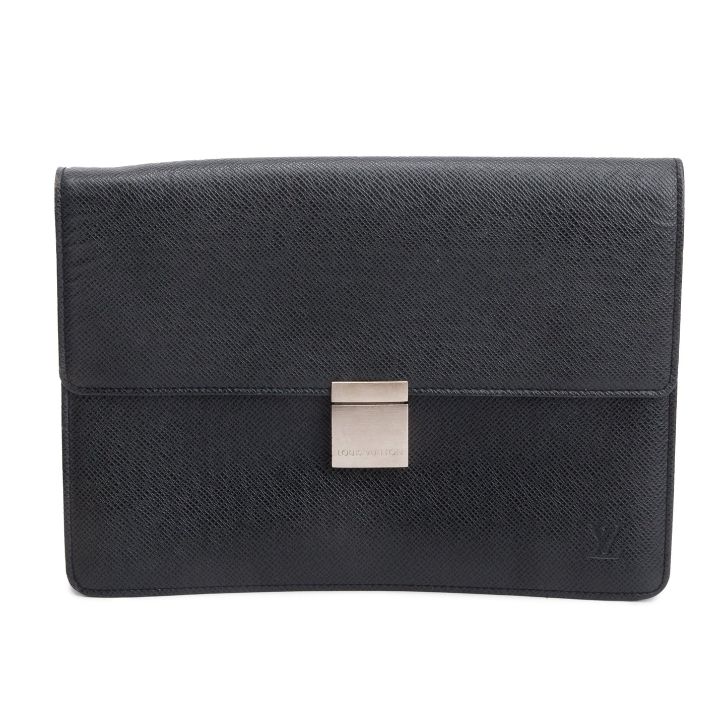Louis Vuitton Black Taiga Leather Selenga Pochette