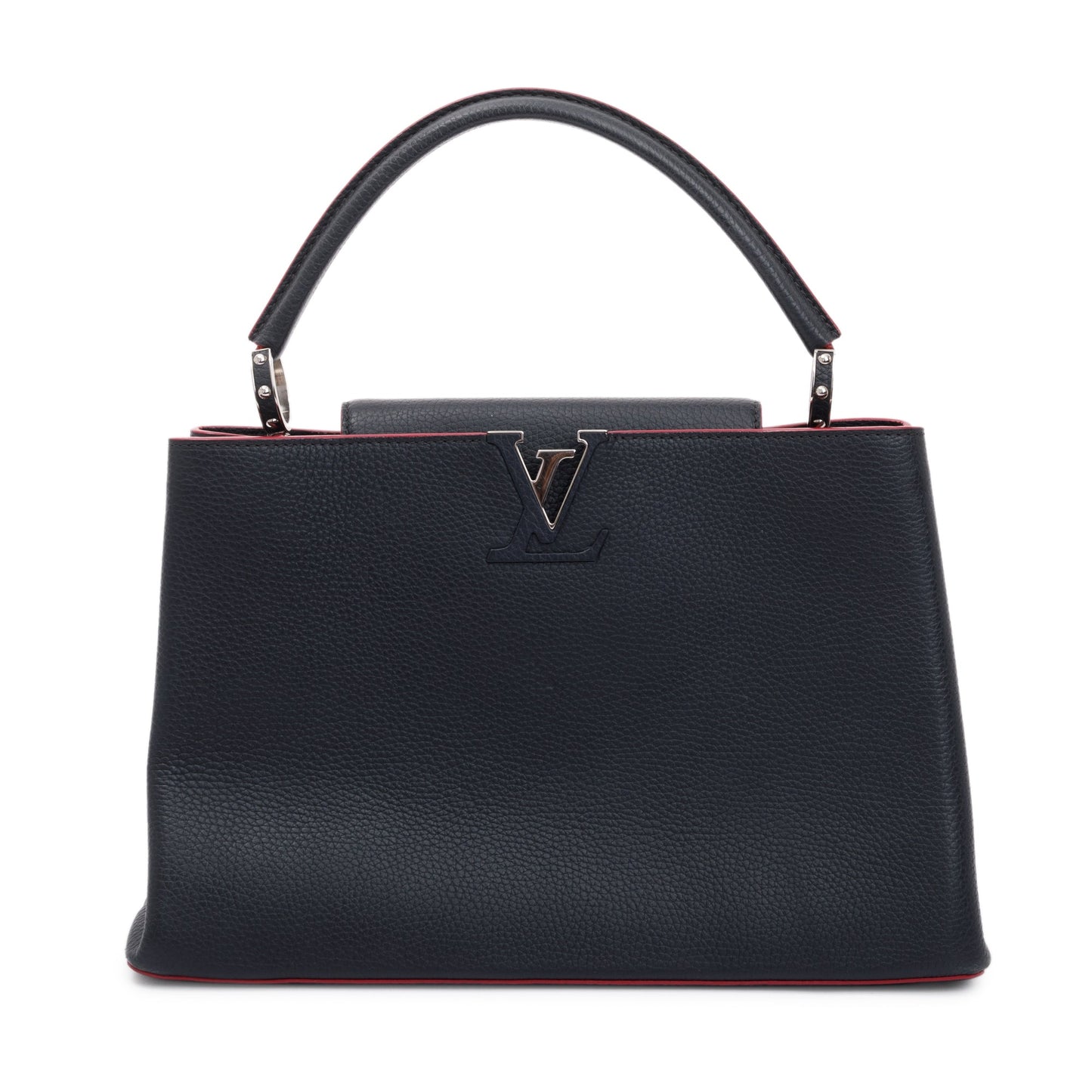 Louis Vuitton Black Taurillon Capucine GM