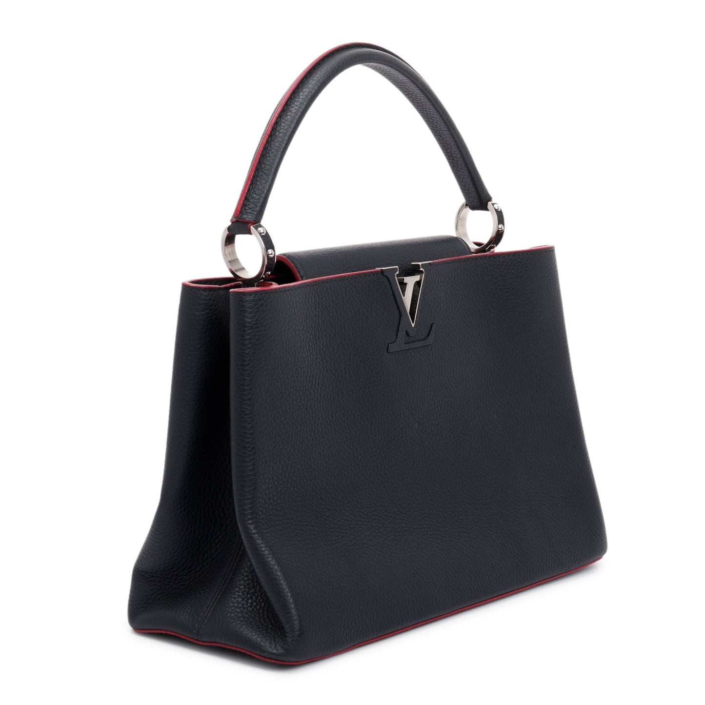 Louis Vuitton Black Taurillon Capucine GM