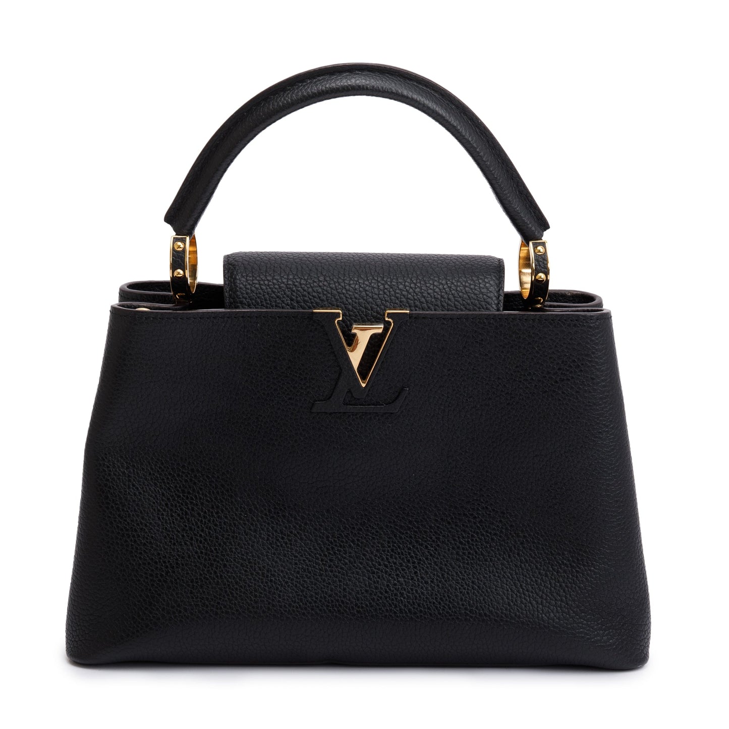 Louis Vuitton Black Taurillon Leather Capucines PM