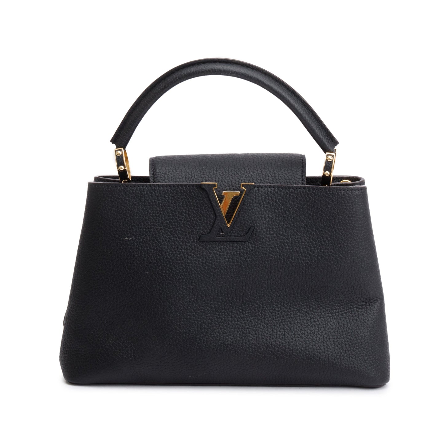 Louis Vuitton Black Taurillon Leather Capucines PM