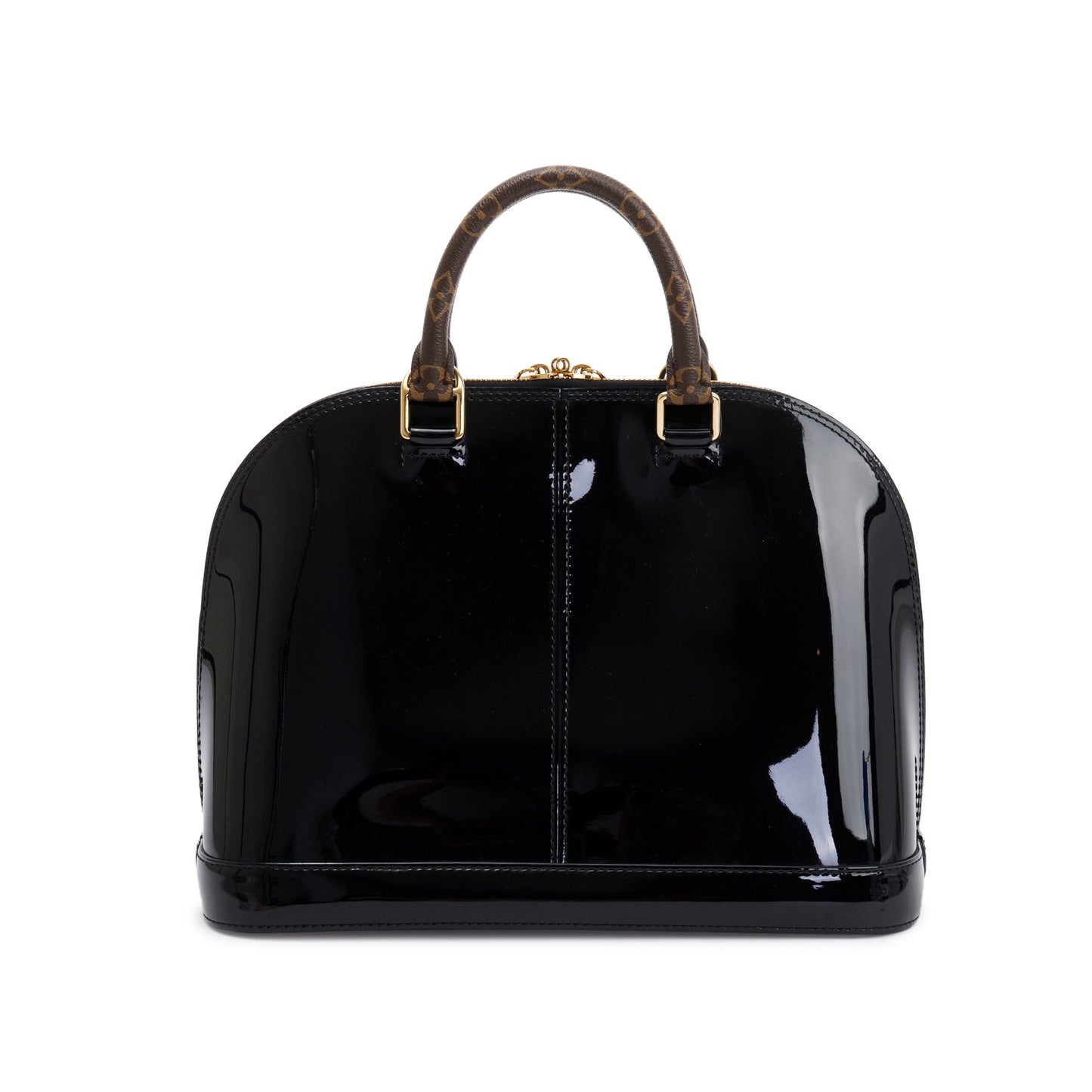 Louis Vuitton Black Vernis Miroir Monogram Alma PM