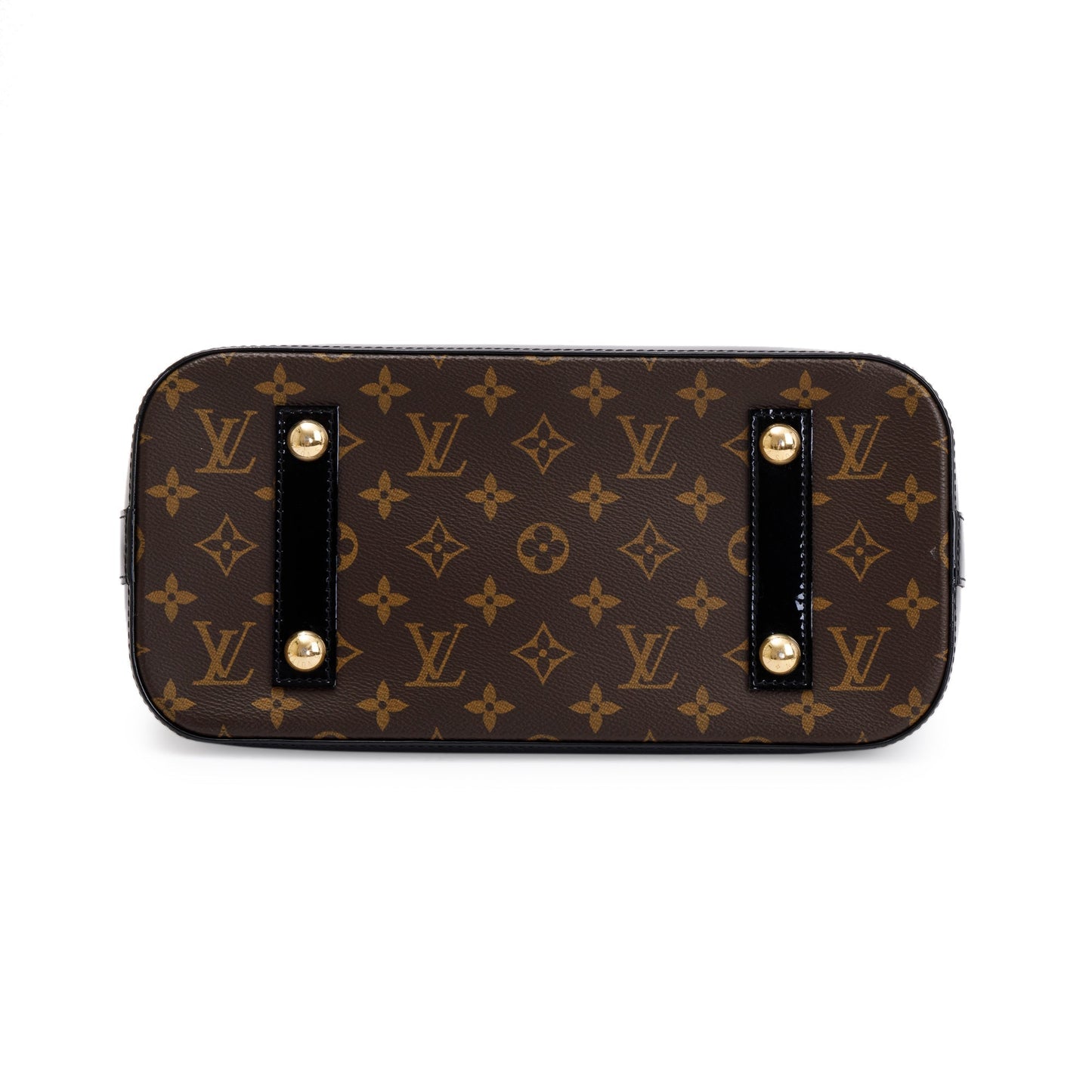 Louis Vuitton Black Vernis Miroir Monogram Alma PM
