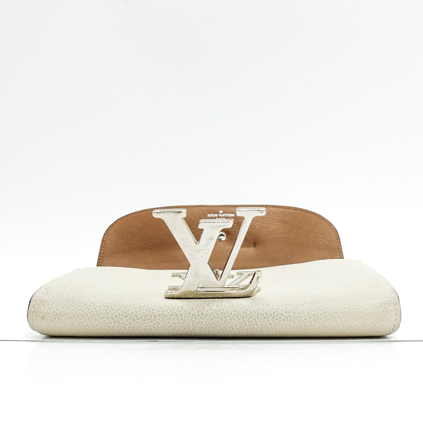 Louis Vuitton Blanc Classe Veau Cachemire Vivienne Long Wallet