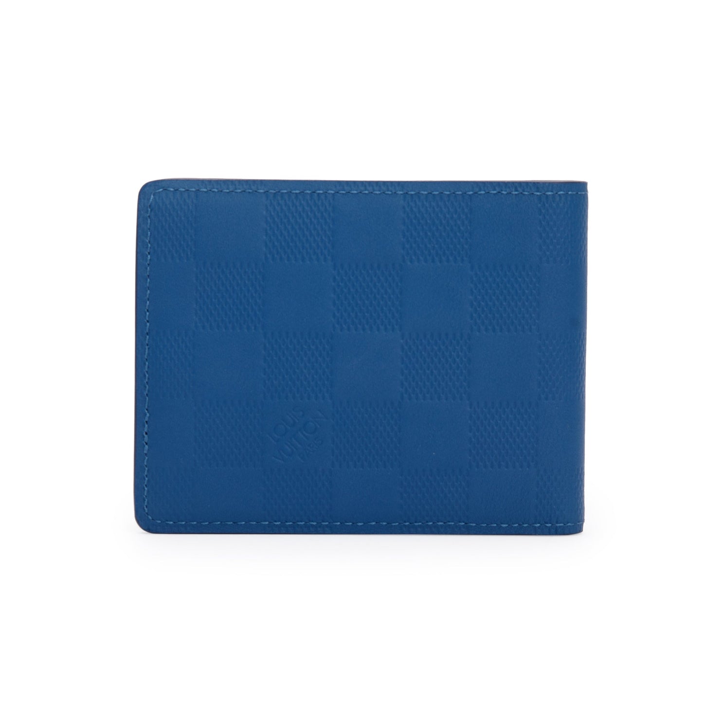 Louis Vuitton Blue Damier Infini Leather Slender Wallet