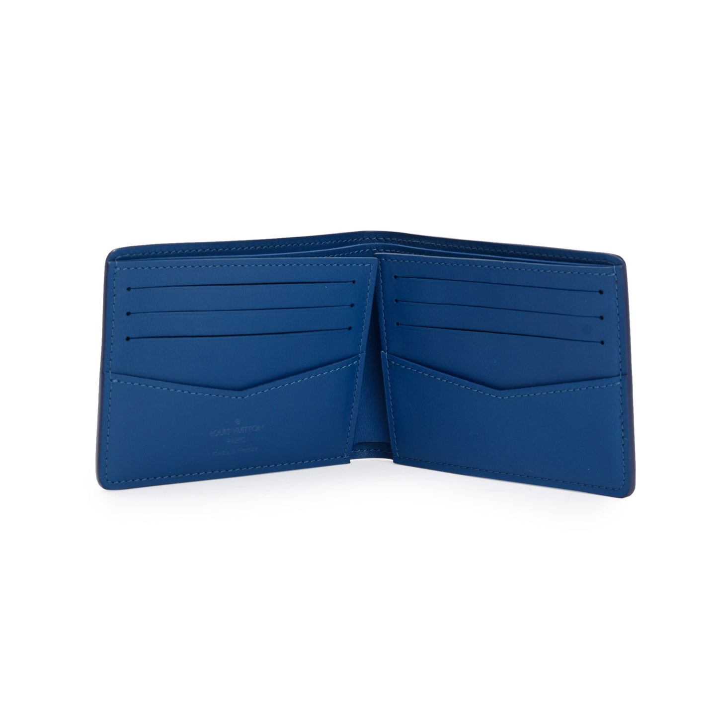 Louis Vuitton Blue Damier Infini Leather Slender Wallet
