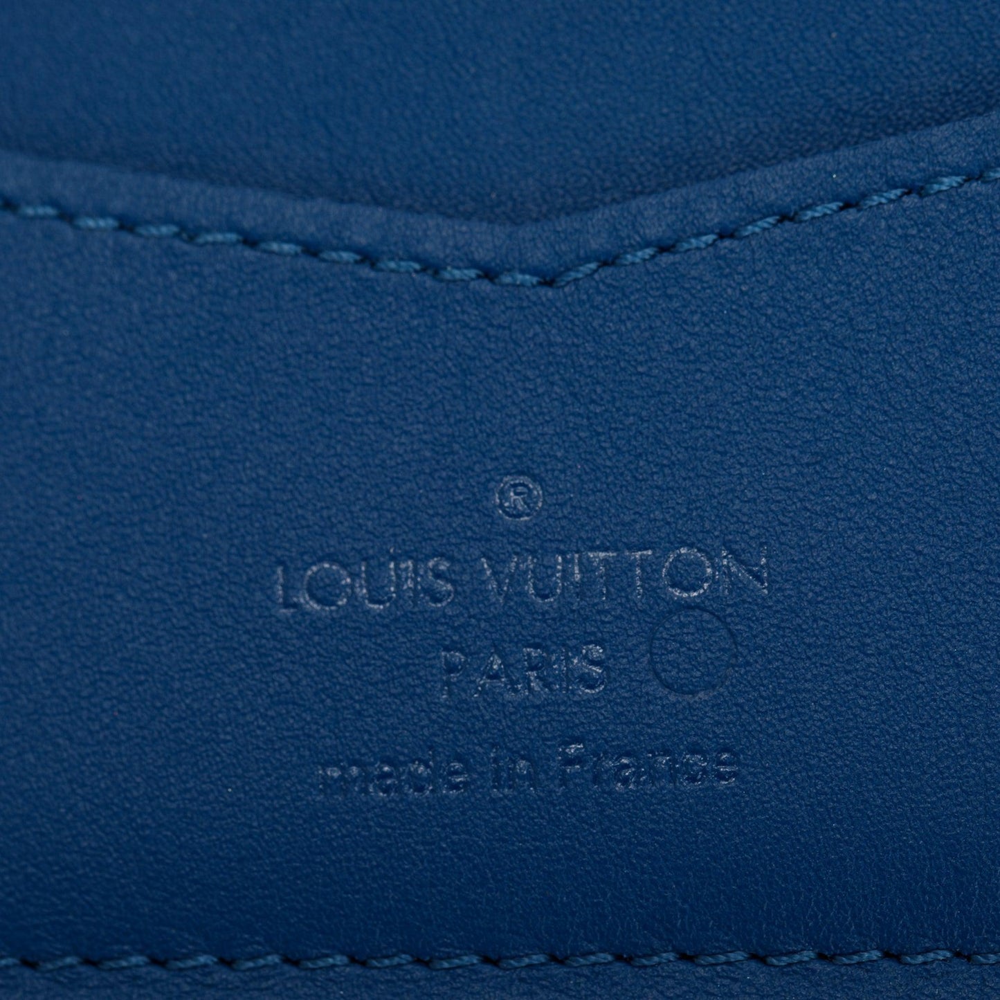 Louis Vuitton Blue Damier Infini Leather Slender Wallet