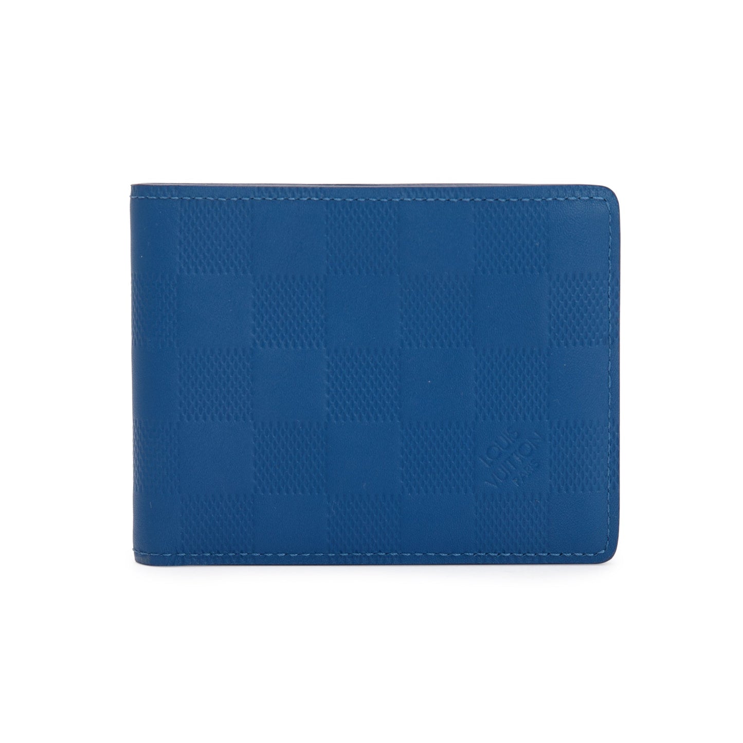 Louis Vuitton Blue Damier Infini Leather Slender Wallet