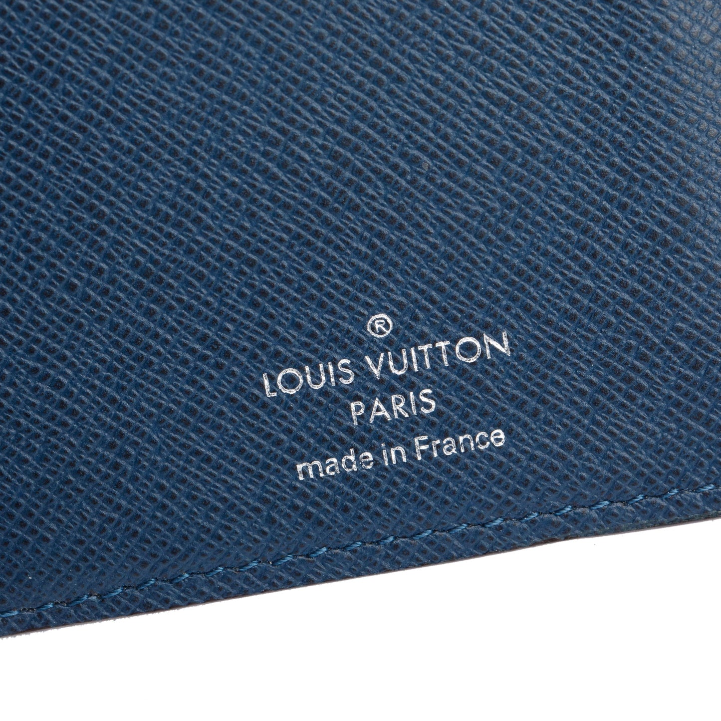 Louis Vuitton Blue Taiga Leather Brazza Wallet
