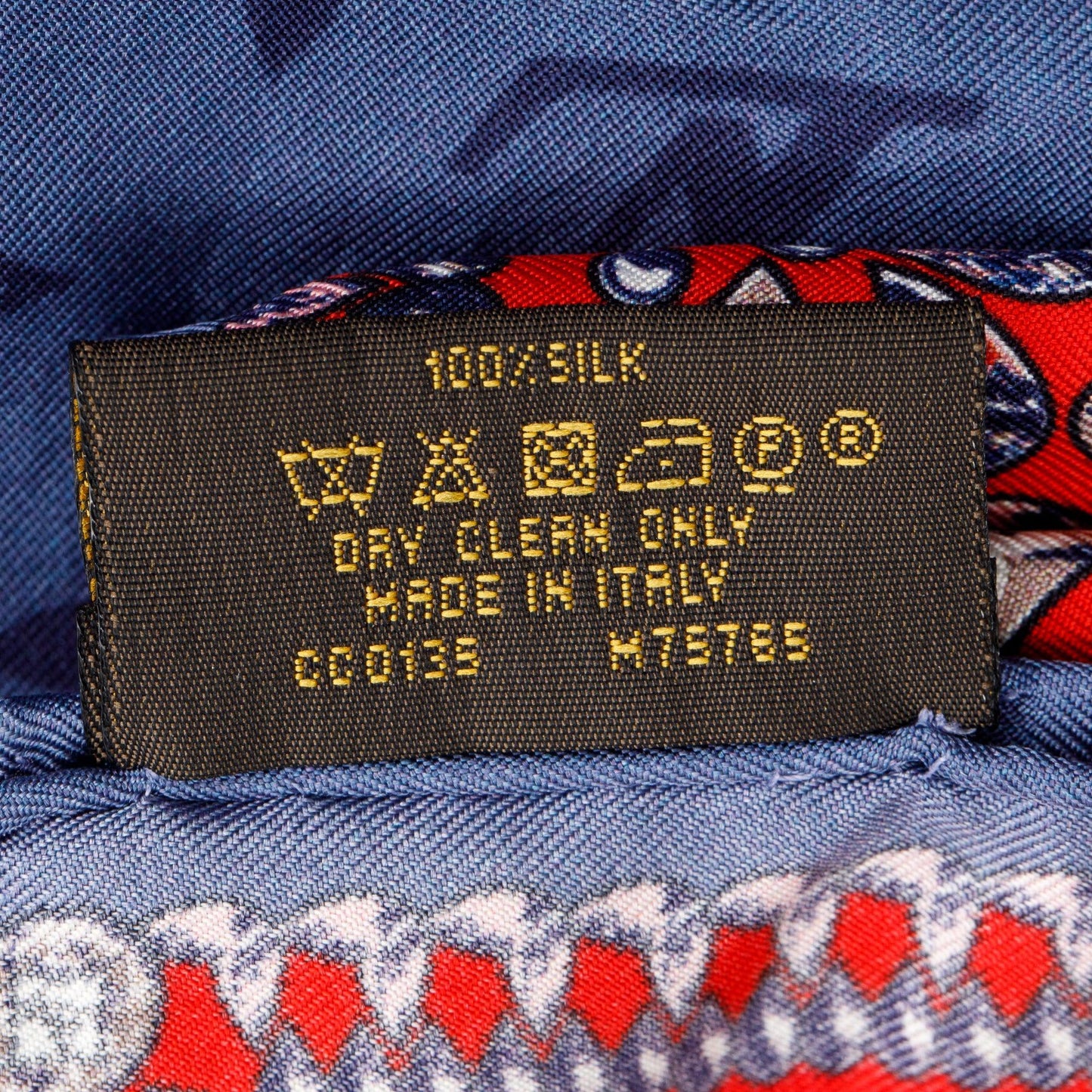 Louis Vuitton Blue Wrap Monogram Flower Silk Scarf