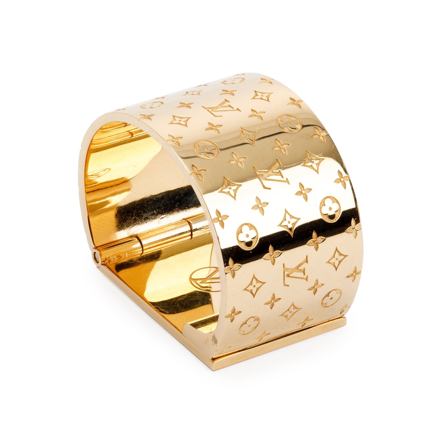 Louis Vuitton Brass Monogram Nanogram Scarf Ring