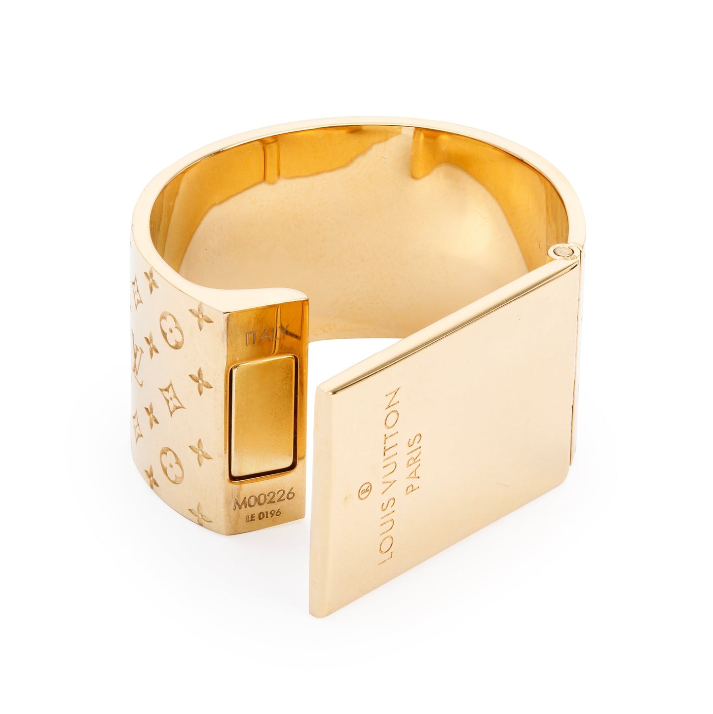 Louis Vuitton Brass Monogram Nanogram Scarf Ring