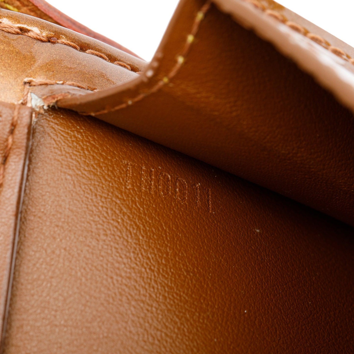 Louis Vuitton Bronze Monogram Vernis Leather Mott Bag